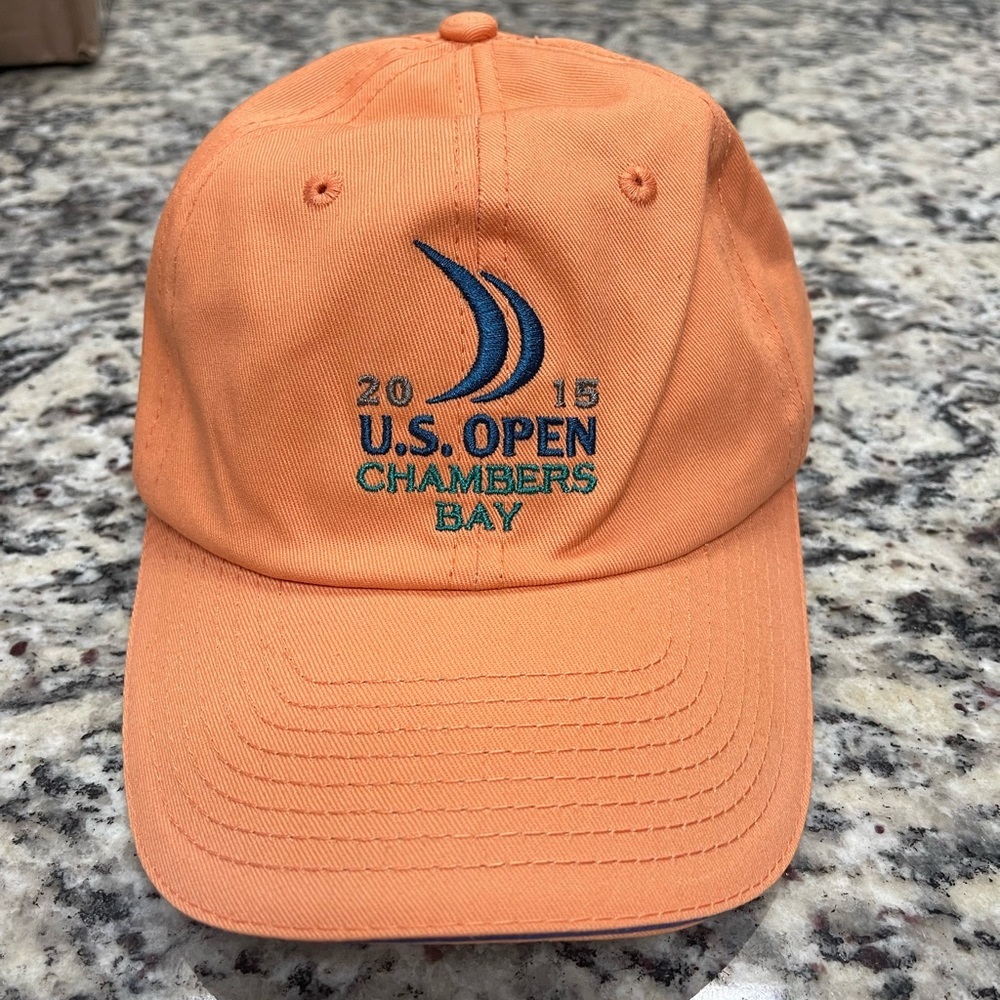 2015 Usga Member Us Open Chambers Bay Orange Adjustable Baseball HatCap